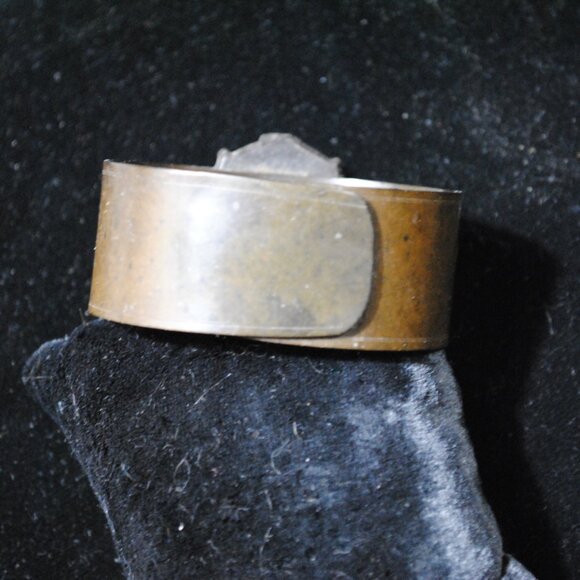 Rare Antique Victorian Mourning Vulcanite Bacchante Cameo Wide Cuff Bracelet - Picture 14 of 14